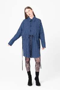 Made: Facts Shirtdress | Denim Stripe