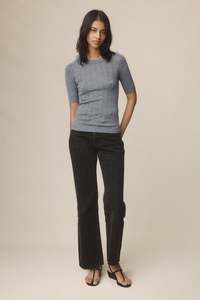Layla Tee | Soft Charcoal