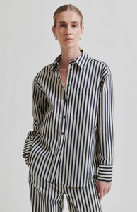 Second Female: Aila Stripe Shirt | Trench Coat