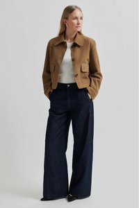 Second Female: Noomi Suede Jacket | Silver Mink