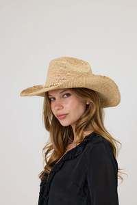 In Stock Items Only: Sara Hat | Natural With Shells