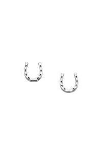 Mini Horseshoe Studs | Silver