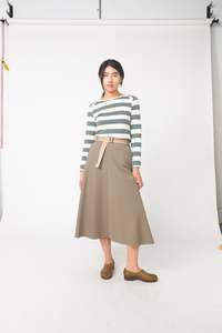 Sale Trial: Twin Striped Skirt | Stone