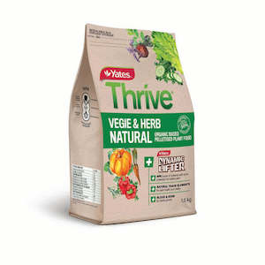 Yates Thrive Natural Vegie & Herb Organic Based Pelletised Plant Food - 1.5Kg