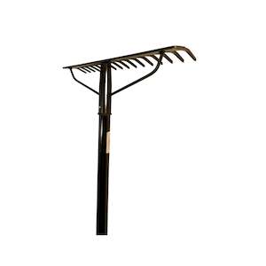 Garden Tools: Viking Rake 16 Tine Braced With Hollow Core Fibreglass Handle
