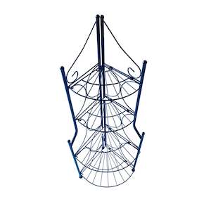 Plant Stand Iron 4 Tier Black