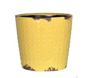 Loft Pot Mustard - SMALL 14CM(W)X13CM(H)