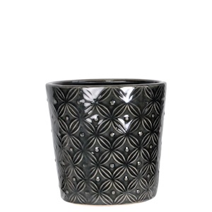 Fleur Pot Black - LARGE 16CM(W)X16CM(H)