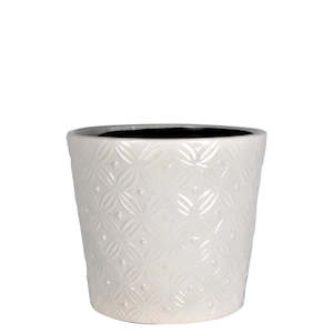 Fleur Pot White - LARGE 16CM(W)X16CM(H)