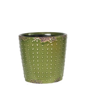 Indoor Pots: Loft Pot Olive - LARGE  16CM(W)X16CM(H)