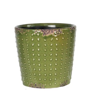 Indoor Pots: Loft Pot Olive - XLARGE 20CM(W)X20CM(H)