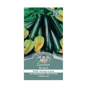 November Checklist: Zucchini Blackjack Seed