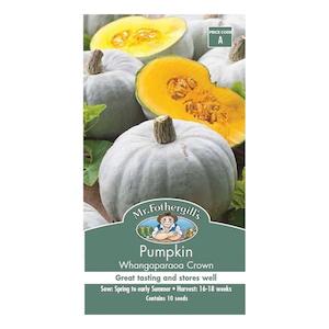 November Checklist: Pumpkin Whangaparaoa Crown Seed