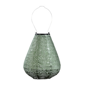 Solar Lantern Tulip Bazaar Sage Green 20CM