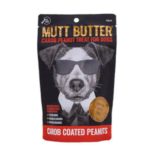 Mutt Butter: Mutt Butter Dog Treat Carob Peanuts 150g