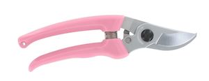 Garden Tools Gloves: ARS Bypass Secateur Pruner - Pink Handles - 18.7CM