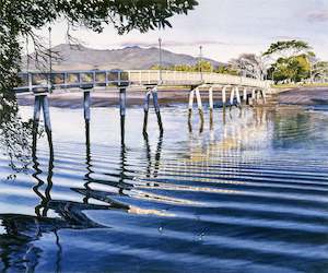 Raglan Footbridge, Still Winter's Morning