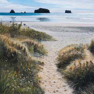 Painting Reproduction: Beach Path, Whangamata