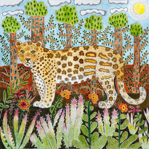 Painting Reproduction: The Jaguar (original coloured with watercolours)