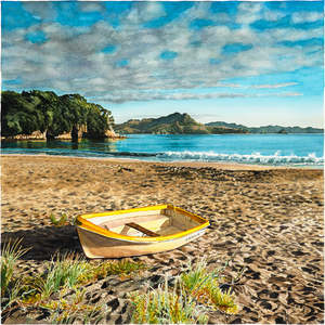 Painting Reproduction: Summer Sunrise, Cooks Beach