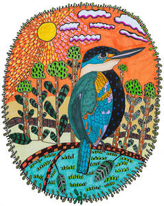 Drawing reproduction: Kingfisher