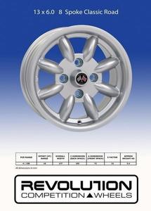 Toyota Wheels: Revolution 13 x 6.0 8 spoke 4 x114.3 ET16 Revolution