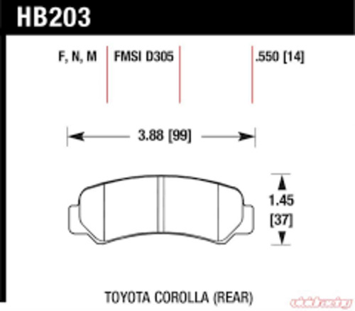 Toyota Brake Clutch: Toyota Corolla AE86 Rear Winmax brake pads W3 WMP097