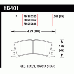 Toyota Brake Clutch: Toyota Corolla AE92-111 Rear Winmax brake pads W3 WMP133
