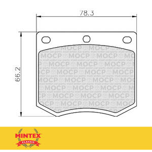 Mintex MGB633C Classic Brake Pads for Ford Escort, Cortina & Capri M16