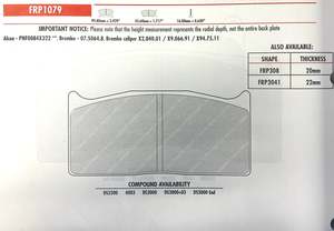 Ferodo FRP1079L Brake Pads