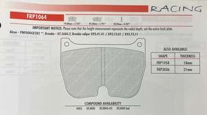 Ferodo Brake Pads: Ferodo FRP1064 Brake Pads