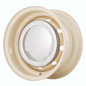 10 Inch Wheels: 10x 4.5 SCSR - Reverse Rim in Old English White (sold as a set)