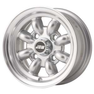 10 Inch Wheels: 10 x 5.0 JBW Minilight 4x101.6  ET12 Wheel Silver