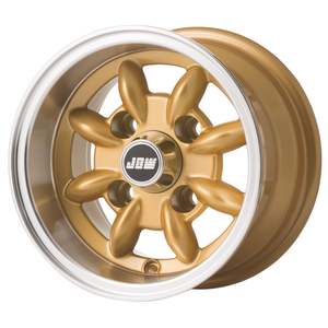10 Inch Wheels: 10 x 6.0 JBW Minilight 4x101.6 - ET-7 Wheel Gold