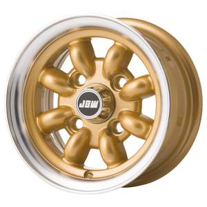10 Inch Wheels: 10 x 5.0 JBW Minilight 4x101.6 ET12 Wheel Gold