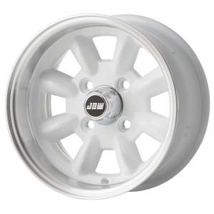 12 Inch Wheels: JBW 12x6 Minilight 4x101.6 - ET-07 Mini Wheel White with Polished lip