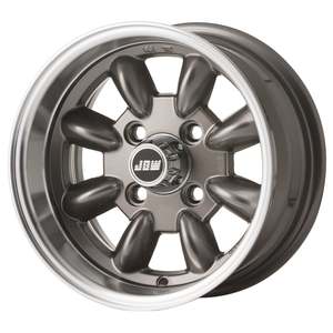 JBW 12x6 Minilight 4x101.6 - ET-07 Mini Wheel Gunmetal with Polished lip