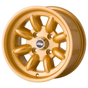 13 Inch Wheels: JBW 13 x 7.0 Minilite 4x108 ET0 Gold