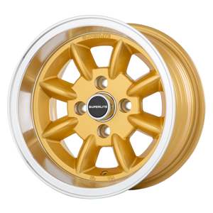13 Inch Wheels: JBW 13 x 7.0 Superlight 4x101 ET-7 Gold