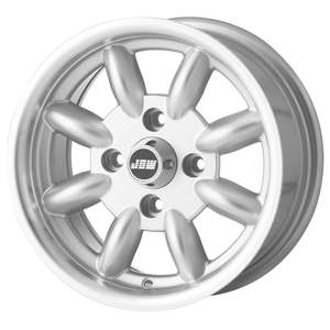 13 Inch Wheels: JBW 13 x 6.0 minilight 4 x 108 ET16 Wheel Silver Polished lip