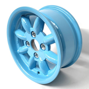 13 Inch Wheels: Revolution 13 x 6.0 8 spoke 4x108 Escort Group 4 Blue ET16
