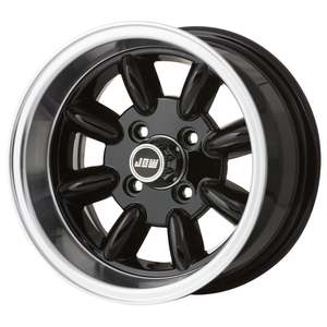 13 Inch Wheels: JBW 13 x 7.0 Superlight 4x108 ET-7 Road Wheel black