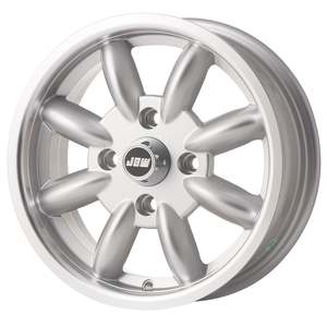 JBW 14 x 5.5 Minilight 4x114.3 et22 Silver Hi-lite MGBGT (sold as set)
