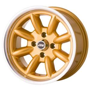 15 Inch Wheels: JBW 15 x 8.0 minilight 4x108 et-08 gold polished lip