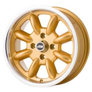 15 Inch Wheels: JBW 15x6 Minilight 4x108 Gold Hi Light ET10