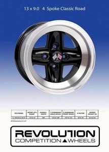 13 Inch Wheels Other Style: 13 x 9.0 4 spoke blank