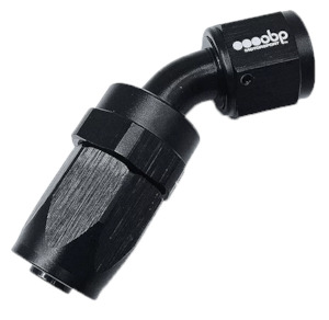 OBP 45 Degree CPE Hose End Fitting Black AN -10