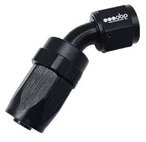 OBP 45 Degree CPE Hose End Fitting Black AN -12