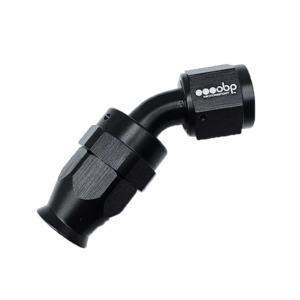 Engine Components 1: OBP 45 Degree PTFE Hose End Fitting Black AN -6