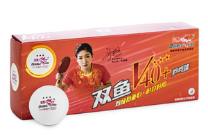 Double Fish V40+ Volant 3 Stars Table Tennis Ball - Pack of 10 Balls Ttpanda